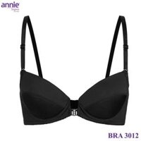 Áo Ngực trơn cao cấp mút mỏng siêu nhẹ annie bra 3012 cài trước, ôm trọn ngực, không cộm phù hợp mặc công sở, đi học. - Đen - 3885
