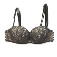 Áo ngực Victoria's secret 2 cup siêu nâng ngực cup ngang tháo dây ren đen ( TH8354 )