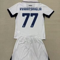 Áo Người Hâm Mộ Bộ Người Lớn 24 / 25 Napoli Trắng Nhà Bóng Đá Jersey Và Quần Short Hàng Có SIZE S-2XL
