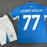 Áo Người Hâm Mộ Bộ Người Lớn 24 / 25 Napoli Blue Home Bóng Đá Jersey Và Quần Short Hàng Có SIZE S-2XL