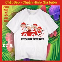 áo nhóm đi chơi DC19 đủ size, CAO CẤP du lịch, biển, phông, thun,cotton, ĐOÀN KẾT NEVER CHẾT,chơi chội phải có hội - dc19,L58-67 kg