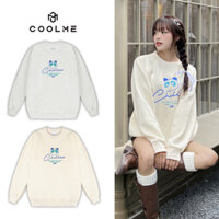 Áo nỉ bông sweater nam nữ unisex CHILLAX, áo sweater màu đen local brand Coolme tay dài cổ tròn