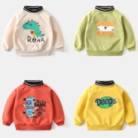 Áo Nỉ Cao Cổ Lót Nhung Dày Thời Trang Dành Cho Trẻ Nhỏ