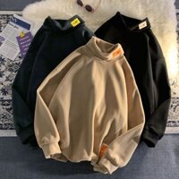 Áo Nỉ Cổ Cao Lót Lông, Giữ Ấm, Áo Mùa Đông.