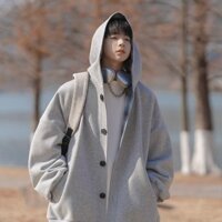 Áo nỉ có mũ trùm đầu nam áo khoác cardigan cỡ lớn đa năng