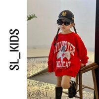 Áo nỉ cổ tròn cho bé hình mèo TOM, áo sweater cho bé, SL KIDs S0037