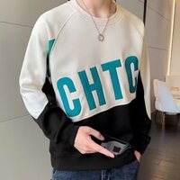 Áo Nỉ Cổ Tròn In Họa Tiết Thời Trang Phong Cách Hàn Quốc Cho Nam Cỡ m-3xl