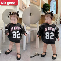 Áo nỉ cổ tròn losangles 82 cho bé , áo sweater form xuông trẻ em unisex , kid genz