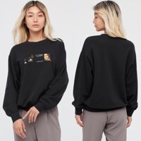 Áo nỉ da cá nữ cổ tròn thời trang, trẻ trung dòng UT của UNIQLO