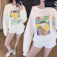 ÁO NỈ ĐÔI TRẮNG KEM