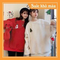 ÁO NỈ GIÁNG SINH Người Tuyết Đỏ - Cây Thông Trắng - SWEATER NOEL Mặc Đôi Hot Hit [new]