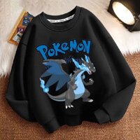Áo nỉ Greninja pokemon Pikachu Eevee charizard gengar dành cho trẻ em