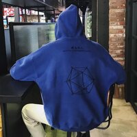 ÁO NỈ HOODIE FORM RỘNG CÓ NÓN CỰC HOT - HOODIE ĐỎ-M