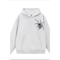 Áo Nỉ Hoodie Nam Nữ Phối Họa Tiết Nhện Khổng Lồ Hai Mặt Cá Tính Trẻ Trung, Chất Liệu Nỉ Ngoại Dày Dặn Ấm Áp