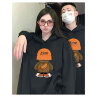 Áo nỉ hoodie sezo unisex - áo đôi hoodie mũ 2 lớp