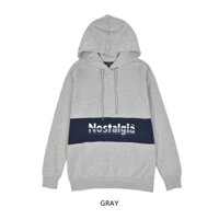 Áo nỉ hoodie TA-TE chữ Nostalgia xuất Hàn - HA0574 (2 màu)