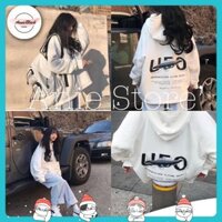 Áo Nỉ Hoodie Unisex 🦋 Áo Khoác Nỉ In Chữ UFO 2 Màu 🦋 AB