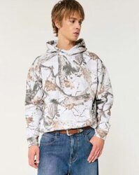 Áo nỉ hoodie unisex Trắng rằn ri cao cấp xuất khẩu