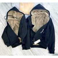 Áo Nỉ Khoác Hoodie Lót Lông Siêu Ấm