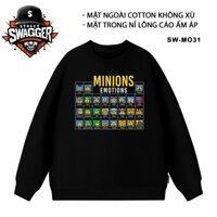 Áo nỉ lông cáo Sweatshirt Street Swagger, Áo hoạt hình Minions Minion SW-MO31