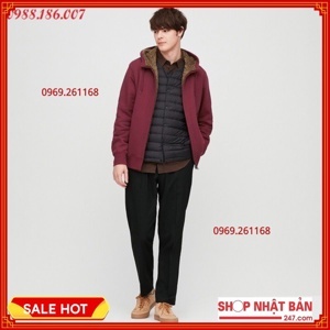 Áo nỉ lót lông cừu nam siêu ấm Uniqlo. Hoodie 418708