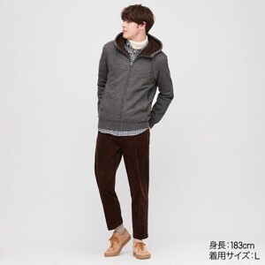 Áo nỉ lót lông cừu nam siêu ấm Uniqlo. Hoodie 418708