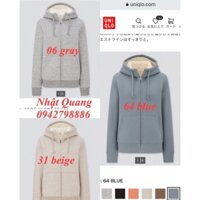 Áo nỉ lót lông cừu nữ uniqlo nhật