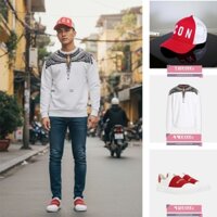 ÁO NỈ MARCELO BURLON TRĂNG CMBA009F22FLE0020107