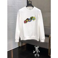 Áo nỉ nam dài tay Kenzo hoạ tiết len lông cừu chữ cái thương hiệu