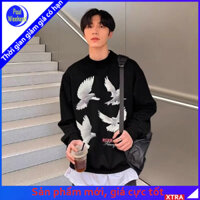 Áo nỉ nam in hình cá nhân PaulWeekend Áo dài tay phong cách Hàn Quốc mới phù hợp vào mùa thu