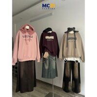 Áo nỉ nam nữ MC21.STUDIOS oversize Unisex form rộng sweater Ulzzang Streetwear Hàn Quốc lót bông dày cao cấp A3941