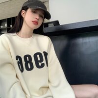 Áo nỉ nữ dáng rộng 1986 dày dặn ấm áo cho mùa đông form rộng free size