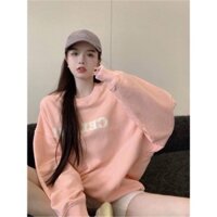 ÁO NỈ OVERSIZE CEL HỒNG CAM
