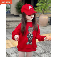 Áo nỉ sweater liflwork họa tiết puldog trẻ em, bộ nỉ cho bé,kid_genz