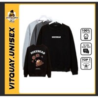 Áo nỉ Sweater MIKEBEAR VITQUAY SHOP , Áo sweater nam nữ nỉ bông cotton