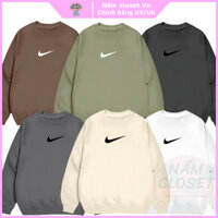 Áo Nỉ Sweater Nike chính hãng dài tay unisex nam nữ form rộng chất nỉ bông cotton cao cấp - SX NấmCloset 009