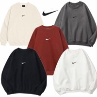 Áo NỈ Sweater NIke chính hãng, Áo khoác nỉ dài tay unisex nam nữ form rộng chất nỉ bông cotton cao cấp 100% - Hàng mới