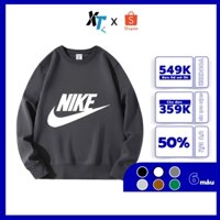 Áo nỉ Sweater Nike chính hãng áo khoác nỉ dài tay unisex nam nữ chính hãng, bông dày dặn cao cấp