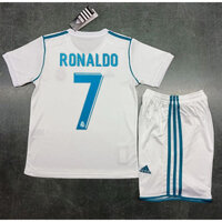 Áo nỉ trẻ em cổ điển Real Madrid dành cho trẻ em 2017 và 2018