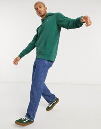 Áo nỉ Vans Basic Small Logo Fleece Hoodie in Green size S