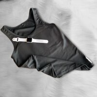 Áo nịt ngực ba lỗ dài nguỵ trang hàng cao cấp - Đen,4XL