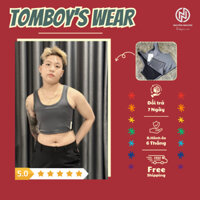 Áo Nịt Ngực TomBoy Gen Thun Có Viền Cài Hông Nẹp Bó  Định Hình Ngực Tomboy Thể Thao Tập Gym Ba Lỗ Bigsize  Nguyễn Nguyên