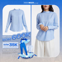 Áo Nữ Ninomaxx Tay Dài Xanh Pastel 1903057