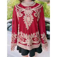 Áo Nữ Trung Niên Đính Đá Theo Bông Cho Bà Và Mẹ Hàng Quảng Châu Cao Cấp  Giá 250k, người ta đang bán 7xx Hàng có sẵn