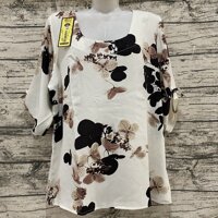 Áo nữ vải lụa lạnh 60-67 ký - Kem trắng