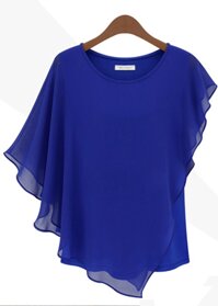 Áo nữ vạt chéo ale25 - Xanh - Size L