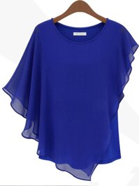 Áo nữ vạt chéo ale25 -Xanh - Size 2XL