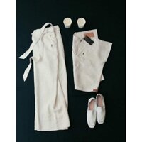 Aó nữ,áo bộ quần suông áo tim chất liệu Linen thương hiệu Snlinen