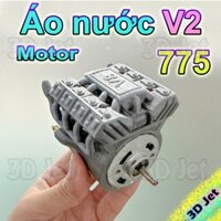 Áo Nước V2 Motor 775 giả động cơ V8 cho tàu xà lan, tàu tải RC, áo nước, ao nuoc, tan nhiet nuoc, ao tan nhiet, ao motor