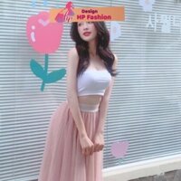 Áo ống croptop không mút, áo nữ quây body bo 2 đầu G29